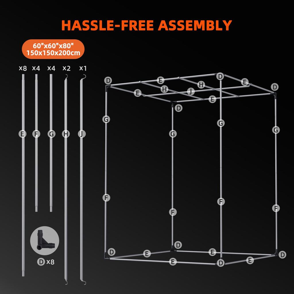 Spider Farmer® Automatisierte GrowboxKomplettse150×150×200 cm für9Pflanzen|G8600 800WVollspektrumLED-PflanzenlampeBelüftungssystem mit GGS-Klimacontroller | Bluetooth- & WLAN-App-Steuerung | Automatisierte Beleuchtung, Belüftung & Luftzirkulation