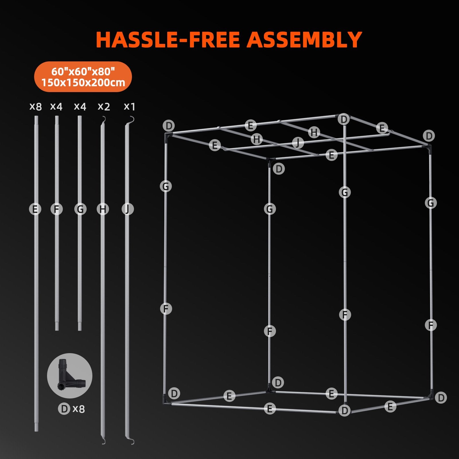 Spider Farmer® Automatisierte GrowboxKomplettse150×150×200 cm für9Pflanzen|G8600 800WVollspektrumLED-PflanzenlampeBelüftungssystem mit GGS-Klimacontroller | Bluetooth- & WLAN-App-Steuerung | Automatisierte Beleuchtung, Belüftung & Luftzirkulation