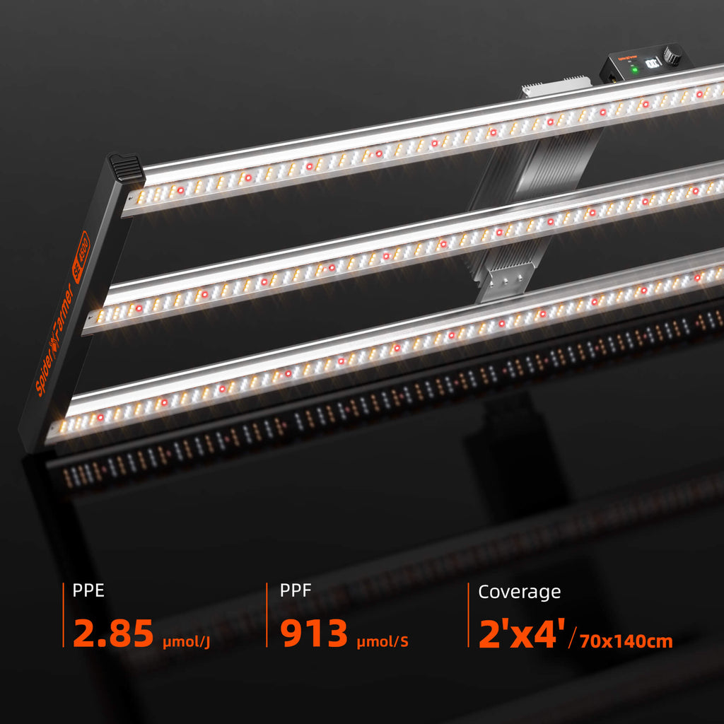 Spider Farmer SE4500 320W LED-Pflanzenlampe, dimmbar, Samsung LM301H EVO für 70x140cm mit Bluetooth & WiFi Smart APP Steuerung (Pflanzenlampe)