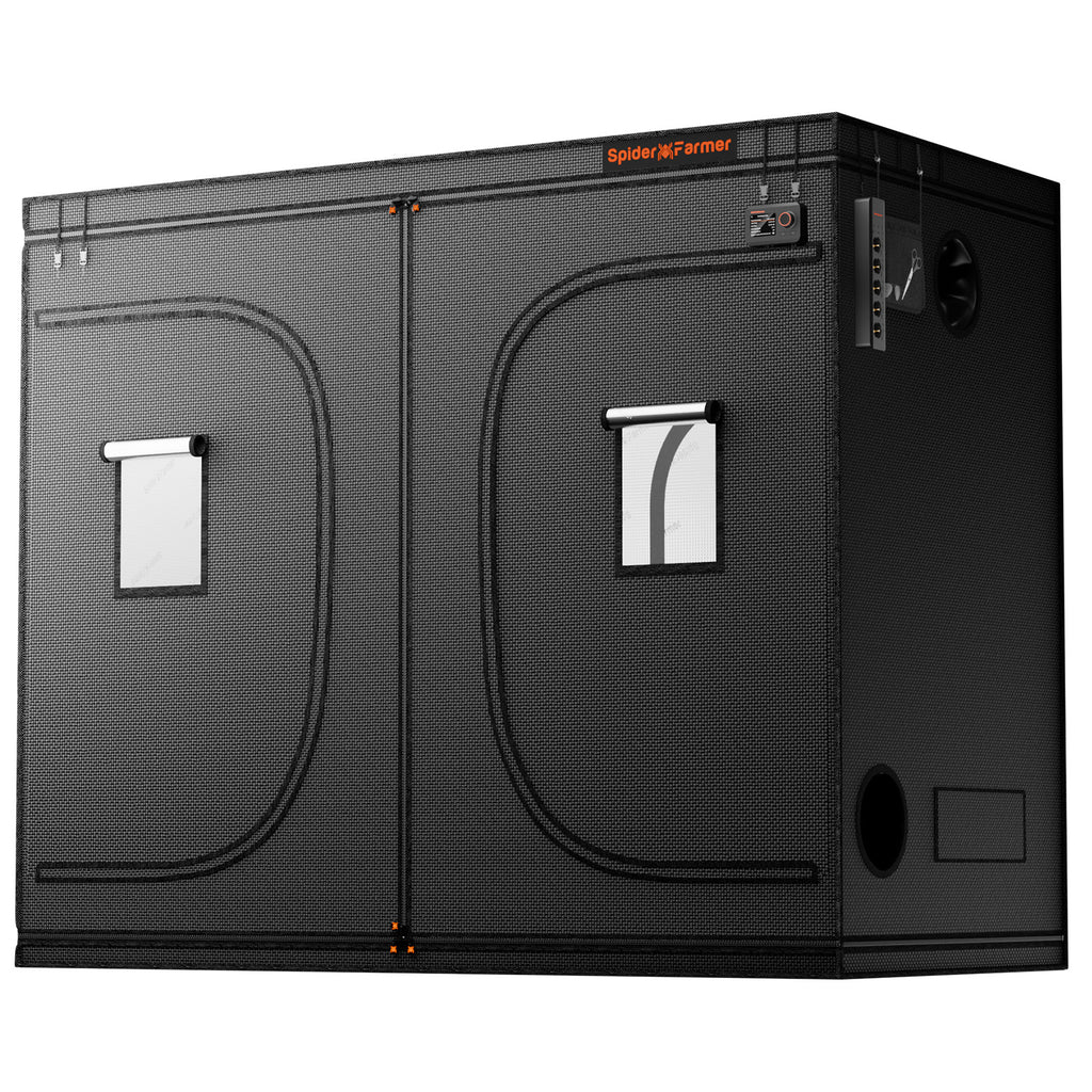 Verbessertes Spider Farmer 240x120x200cm Indoor Grow Zelt 1680D Hydroponischer Pflanzenraum für optimales Pflanzenwachstum und Klimakontrolle Growbox
