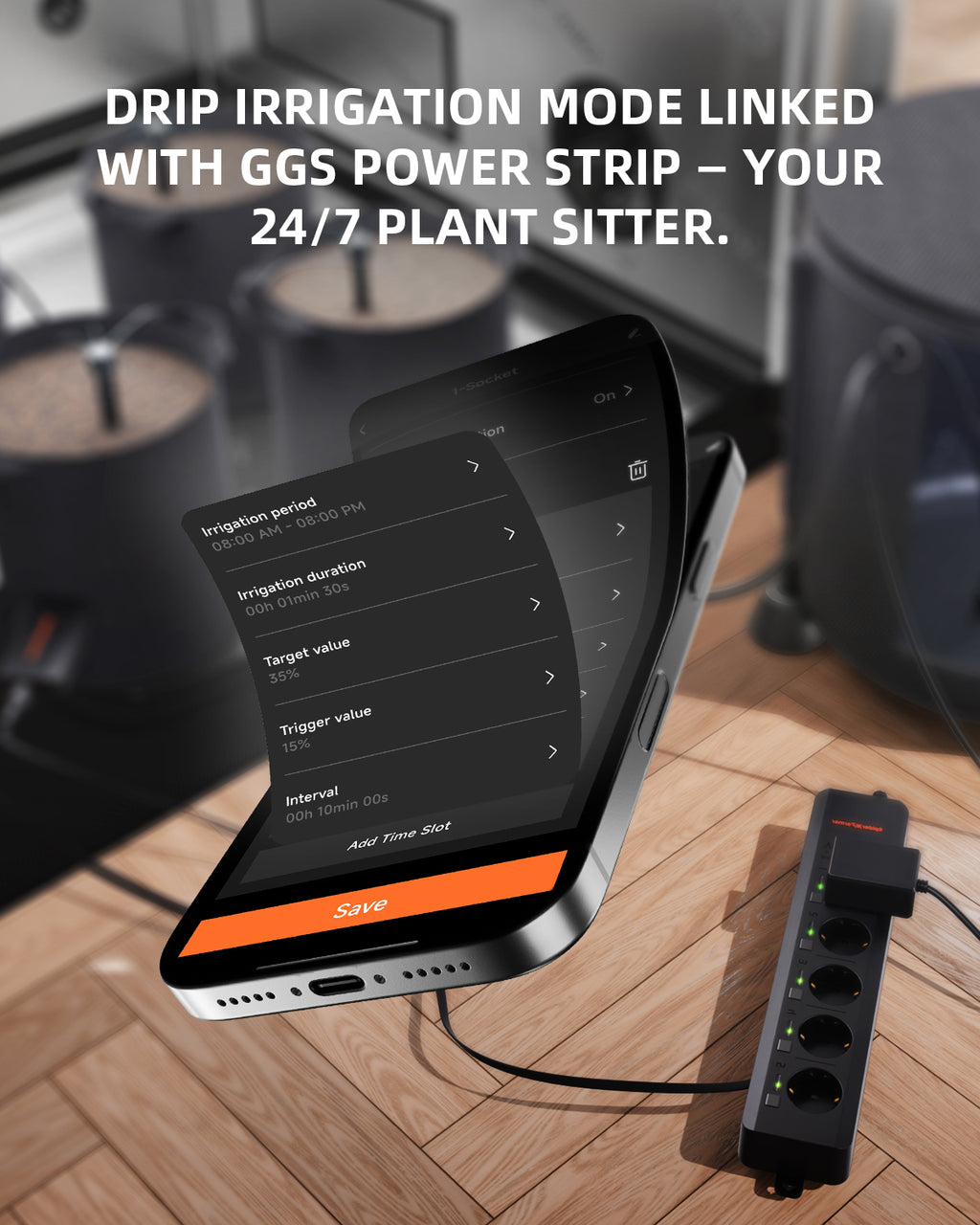 2025 Spider Farmer 3 Stück GGS Smart 3-in-1 Bodensensor Pro | Präzise Tropfbewässerungssteuerung, Substratauswahl, Echtzeitüberwachung von Boden-EC, Temperatur und Feuchtigkeit