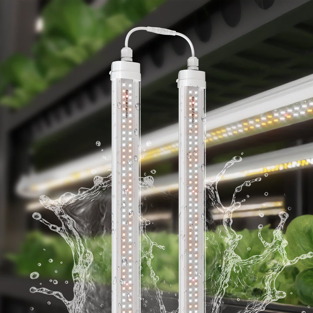 2025: Spider Farmer® Glow80 80W LED-Pflanzenlampen, Vollspektrum, IP65 wasserdicht, mehrere Lampen koppelbar für Zimmerpflanzen, Sukkulenten, Stecklinge, Wachstums- und Blütephase
