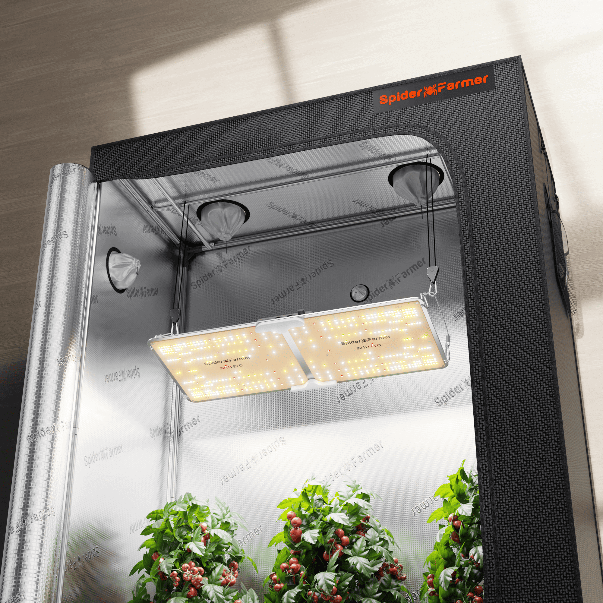 grow zelt set led Spider Farmer® SF2000 200W Vollspektrum-LED-Pflanzenlampe