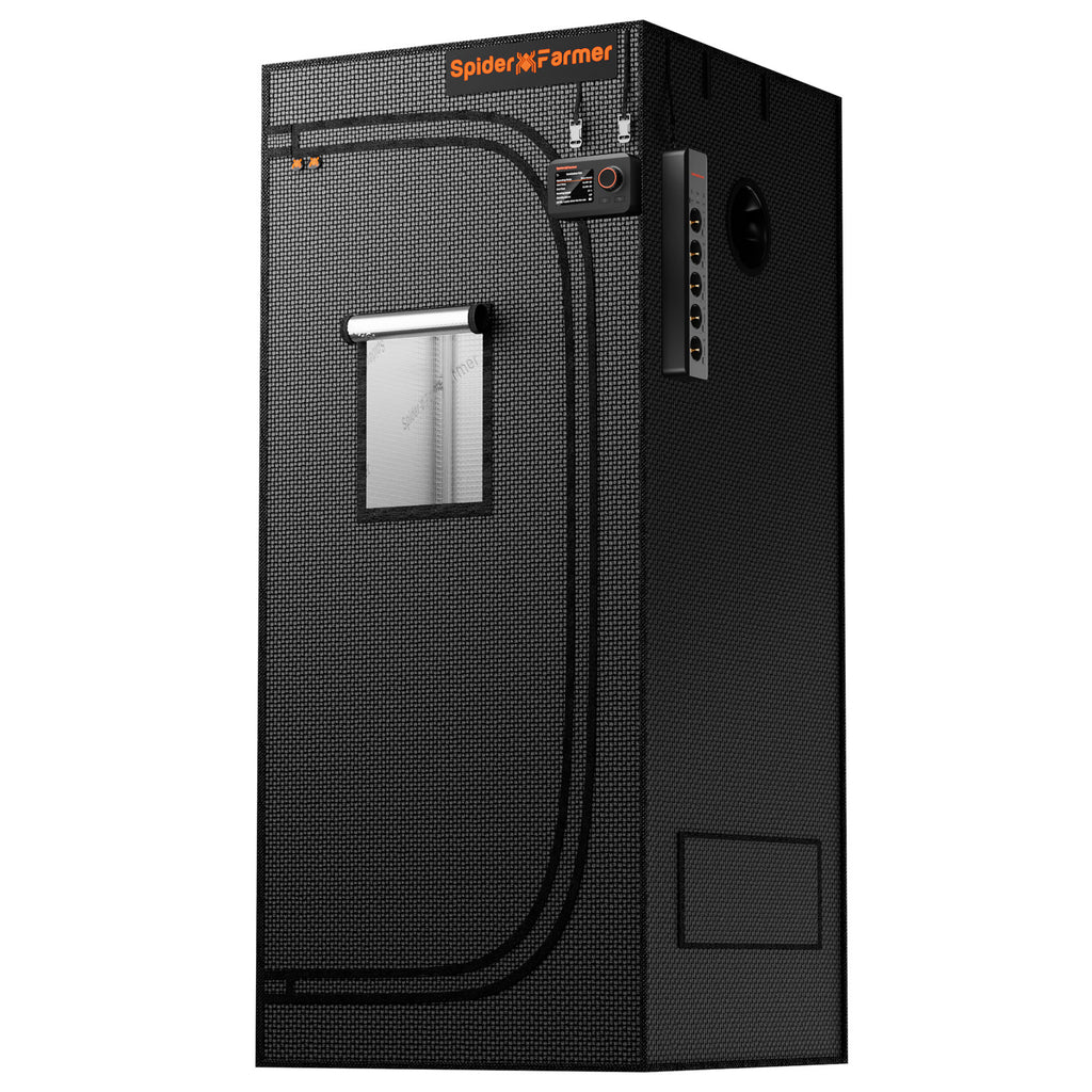 Verbessertes Spider Farmer 70x70x160cm Growzelt Indoor Grow Box Grow Zelt 1680D Hydroponischer Pflanzenraum für optimales Pflanzenwachstum und Klimakontrolle