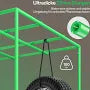 Vivosun Growbox Pro 90x90x180cm P336, für 2-4 Pflanzen, großes Frontfenster