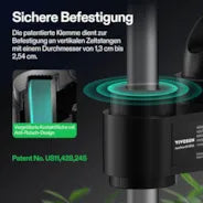 Vivosun Smart Growbox Komplettset GIY-SGS-32 90 x 50 x 160 cm, Komplettsystem für 2 Pflanzen, mit WiFi E42A Controller, 100W AeroLight LED Pflanzenlampe, 10 cm AeroZesh T4 Abluftset und AeroWave E6 Gen2 Gen2 Clip Fan