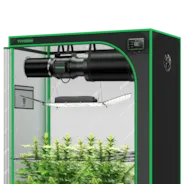 Vivosun Smart Growbox Komplettset GIY-SGS-52 150 x 80 x 200 cm, Komplettsystem für 3 Pflanzen, mit WiFi E42A Controller, 200W AeroLight Wing SE LED Pflanzenlampe und 15 cm AeroZesh G6 Abluftset