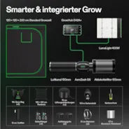 VIVOSUN Smart Growbox Komplettset, 90×90 cm – 3-Pflanzen-System Intelligentes, vollautomatisches Grow-Setup mit WLAN-Steuerung, integriertem GrowHub E42A+ Controller und hocheffizientem Full-Spectrum LED Grow Light