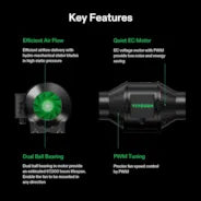 Vivosun Smart Growbox Komplettset GIY-SGS-42 120 x 60 x 150 cm, Komplettsystem für 2 Pflanzen, mit WiFi E42A Controller, 200W AeroLight Wing SE LED Pflanzenlampe und 10 cm AeroZesh G4 Abluftset