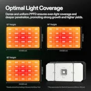 Vivosun Smart Growbox Komplettset GIY-SGS-52 150 x 80 x 200 cm, Komplettsystem für 3 Pflanzen, mit WiFi E42A Controller, 200W AeroLight Wing SE LED Pflanzenlampe und 15 cm AeroZesh G6 Abluftset