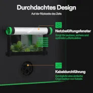 Vivosun Growbox 60x60x90cm S223, für 1-2 Pflanzen, 600D lichtdichtes Oxford-Gewebe, für den Indoor-Pflanzenanbau