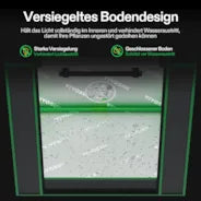 Vivosun Growbox 75x45x90cm S3018, für 1–2 Pflanzen, 600D lichtdichtes Oxford-Gewebe, für den Indoor-Anbau