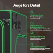 Vivosun Growbox Pro 60x120x180cm P426, für 2-4 Pflanzen, großes Frontfenster, für den Indoor-Pflanzenanbau