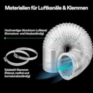 Vivosun Standard Growbox Komplettset GIY-27 80x80x160cm, Komplettsystem für 2 Pflanzen, mit 100W VS1000 LED Pflanzenlampe, 10 cm Belüftungskombination