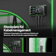 Vivosun Smart Growbox Komplettset GIY-SE-22 60 x 60 x 120 cm, 1-Pflanzen Komplettsystem mit WLAN-E42A-Controller, 100W AeroLight Wing SE LED Pflanzenlampe und 10cm AeroZesh S4 Abluftset