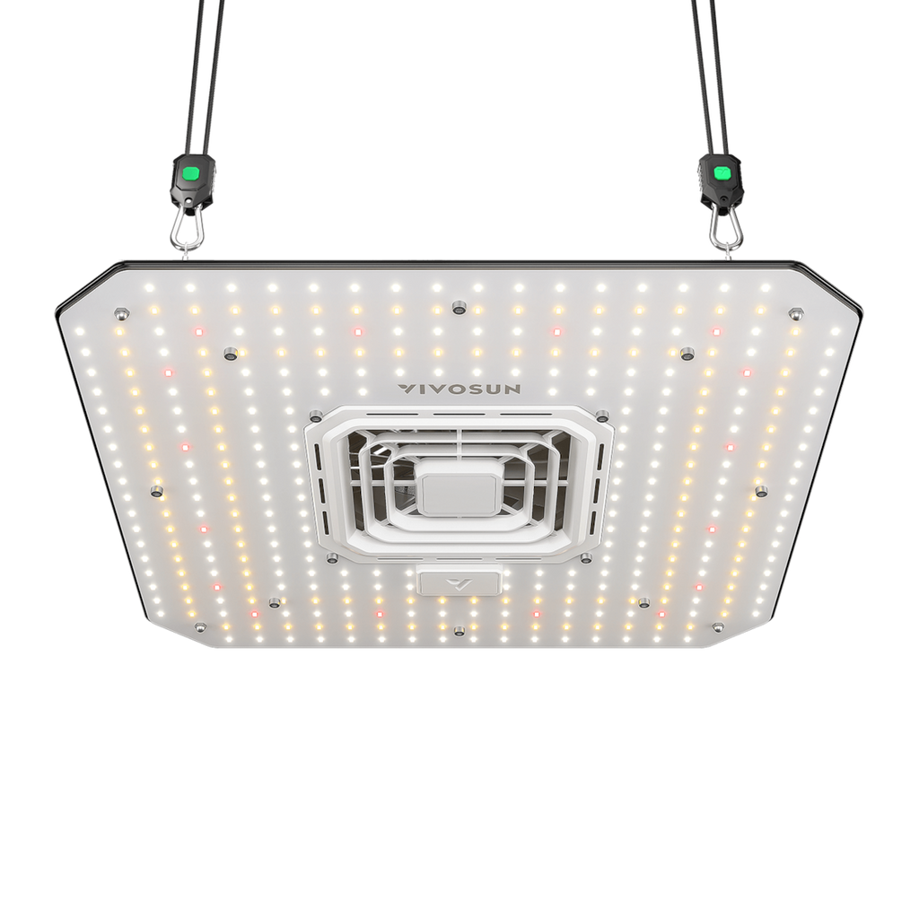 Vivosun AeroLight A100SE Vollspektrum LED Pflanzenlampe 100W, mit Integriertem Zirkulationsventilator, Kompatibel mit App, 60 x 60 cm Abdeckfläche