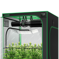 Vivosun Smart Growbox Komplettset GIY-SGS-55 150 x 150 x 200 cm,für 6 Pflanzen, mit WiFi E42A Controller, 3 x 200W AeroLight Wing SE LED Pflanzenlampe und 15 cm AeroZesh G6 Abluftset