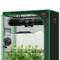 Vivosun Smart Growbox Komplettset GIY-SGS-52 150 x 80 x 200 cm, für 3 Pflanzen, mit WiFi E42A Controller, 200W AeroLight Wing SE LED Pflanzenlampe und 15 cm AeroZesh G6 Abluftset