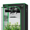 Vivosun Smart Growbox Komplettset GIY-SGS-32 90 x 50 x 160 cm,  für 2 Pflanzen, mit WiFi E42A Controller, 100W AeroLight LED Pflanzenlampe, 10 cm AeroZesh T4 Abluftset und AeroWave E6 Gen2 Gen2 Clip Fan