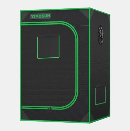 Vivosun Growbox 120x120x200cm S448, für 4-8 Pflanzen, 600D  Oxford-Gewebe