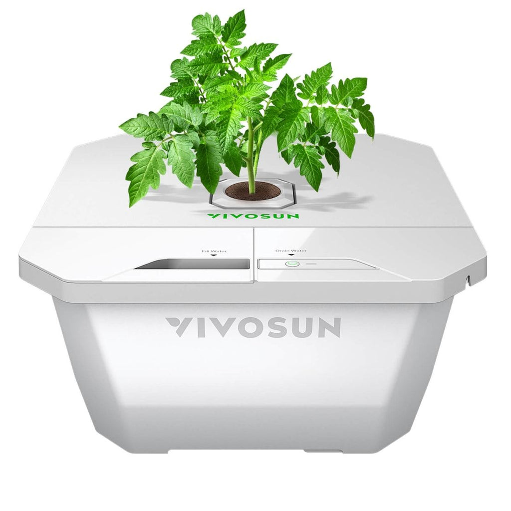 Vivosun VGrow DWC Hydroponisches Anzuchtsystem-Set für die VGrow Smart Grow Box, 15 Liter-Deep-Water-Culture mit Luftsteinen und Rapid Rooters, nicht kompatibel mit E42A